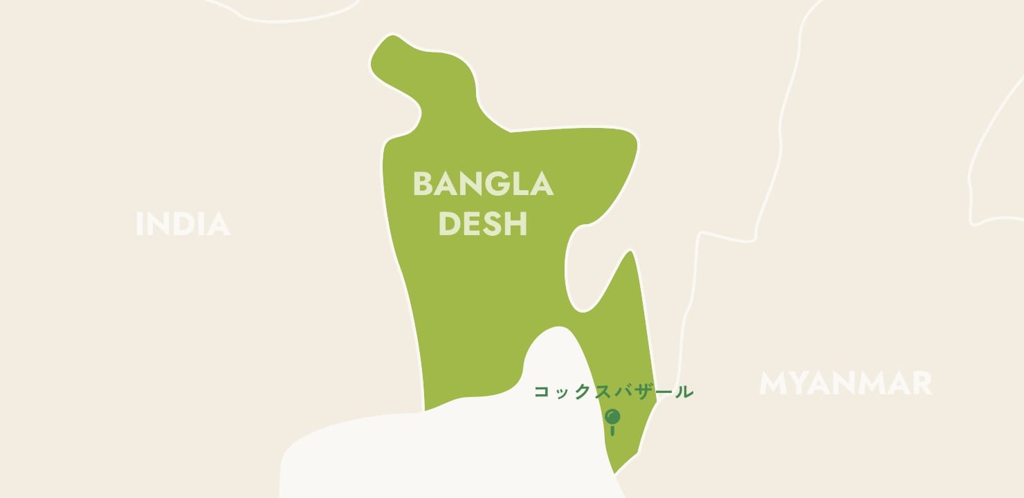 バングラデシュの活動地マップ