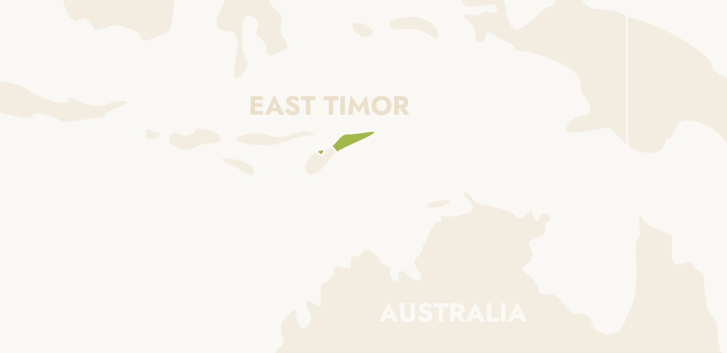 東ティモールの活動地マップ