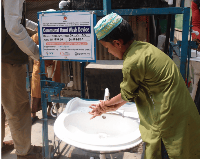 ロヒンギャ難民支援・手洗い場設置と水浴び場建設が完了！！
