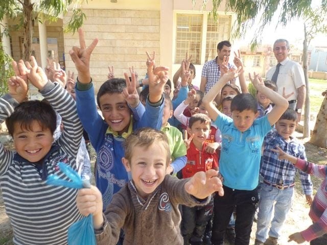 シリア難民の子どもたち待望の学校、4/1 アルビルにオープン