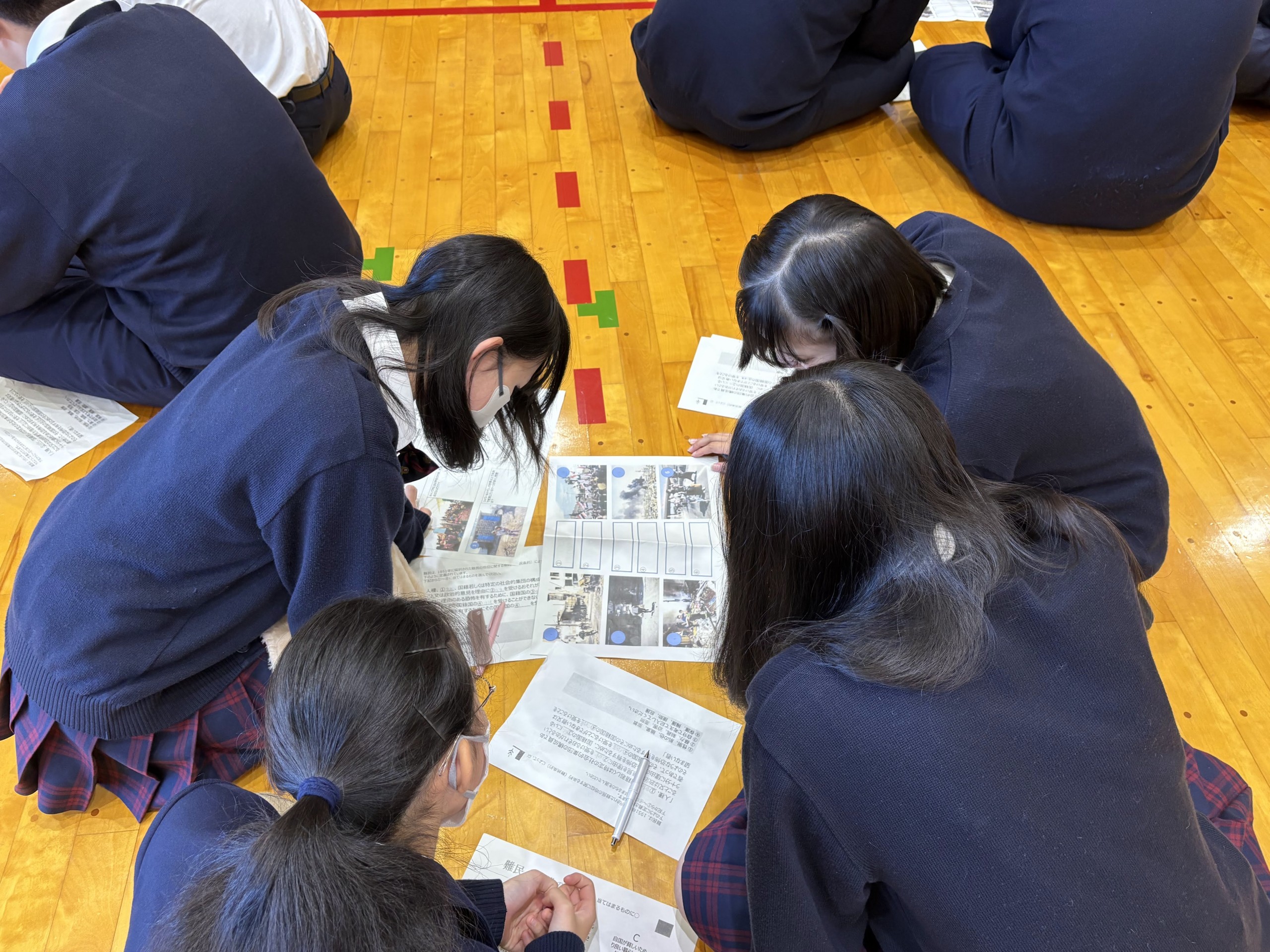 「難民を知るワークショップ」福島県立あさか開成高等学校で行いました！